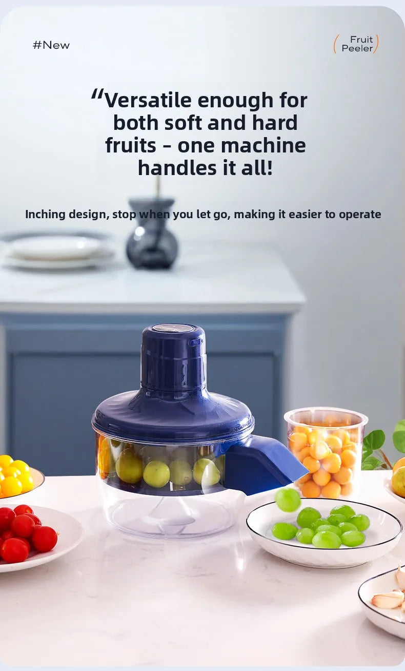 Electric Fruit Peeler Rechargeable Peeling Machine Portable Grape/tomato/Garlic Peeler Fruit Peeling Knife Tools
