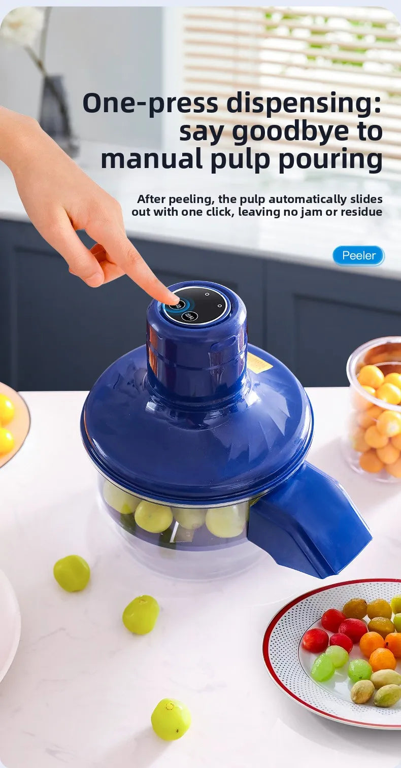 Electric Fruit Peeler Rechargeable Peeling Machine Portable Grape/tomato/Garlic Peeler Fruit Peeling Knife Tools