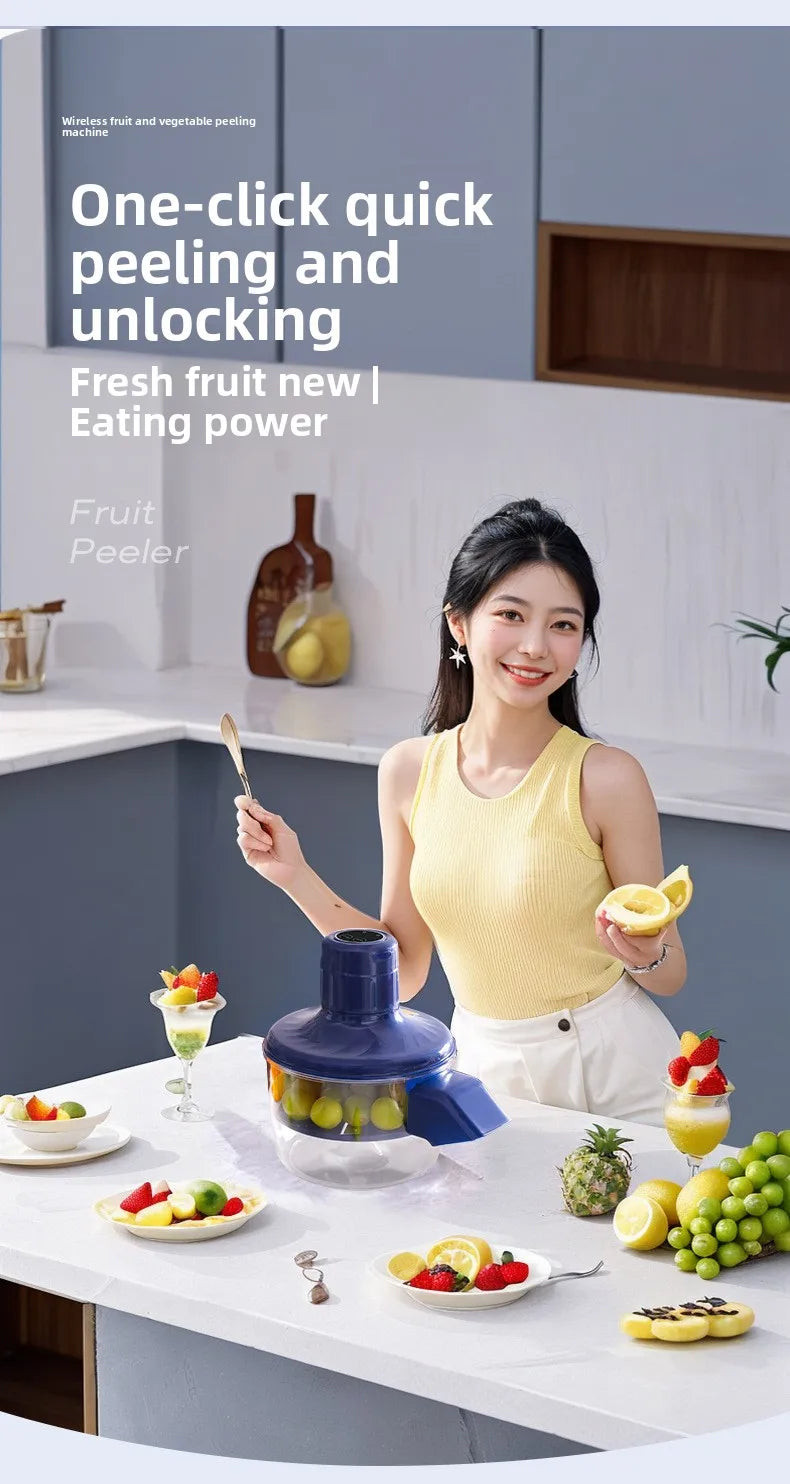 Electric Fruit Peeler Rechargeable Peeling Machine Portable Grape/tomato/Garlic Peeler Fruit Peeling Knife Tools
