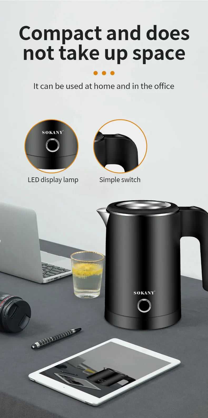 Electric Hot Water Kettle 0.5L